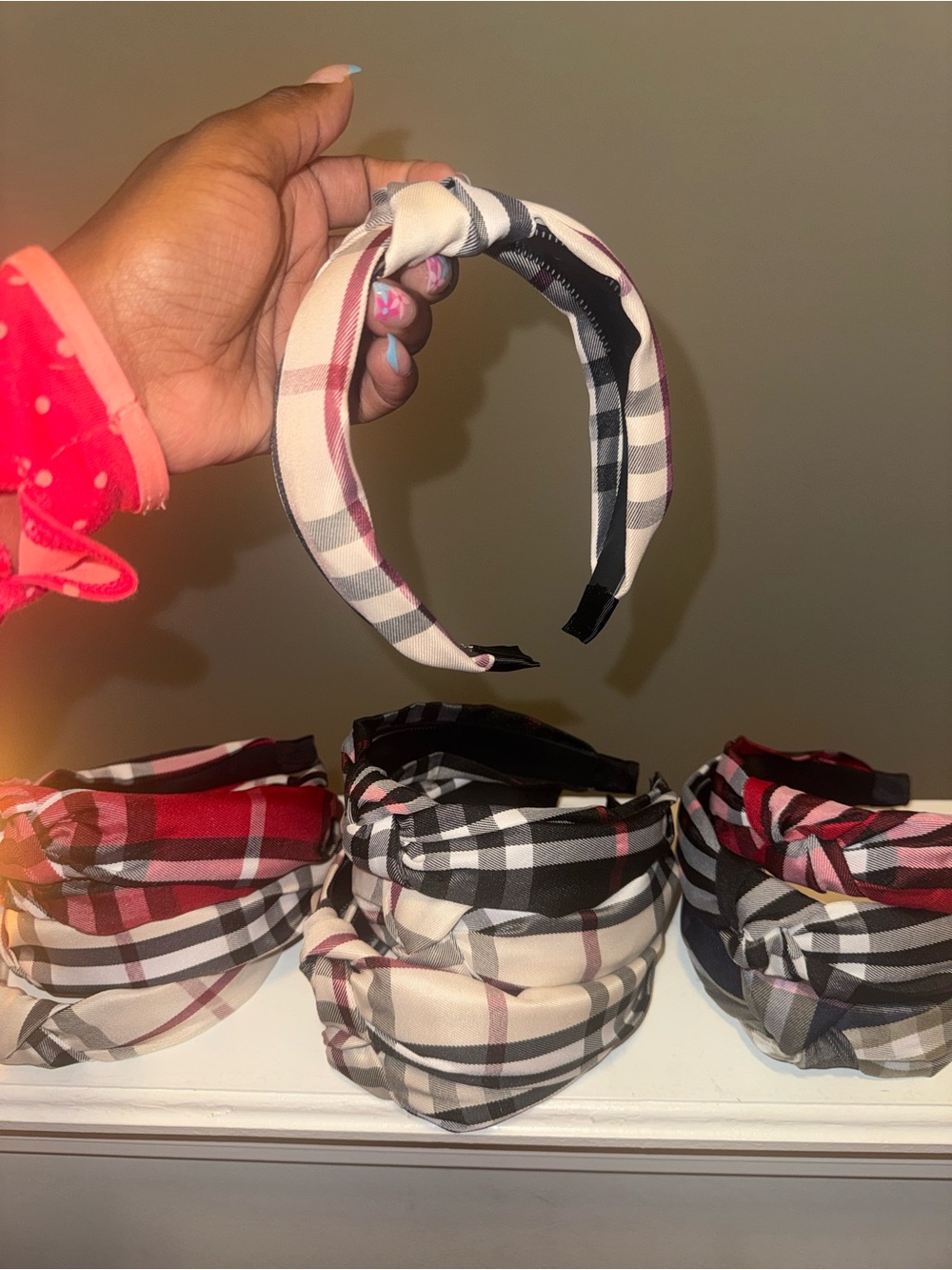 Plaid Headbands New